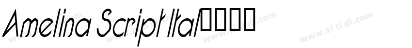 Amelina Script Ital字体转换